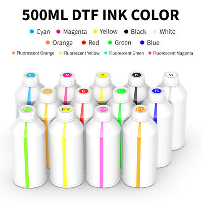 500ML DTF Printer Ink Cmyk White Environmentally Friendly Odorless Ink