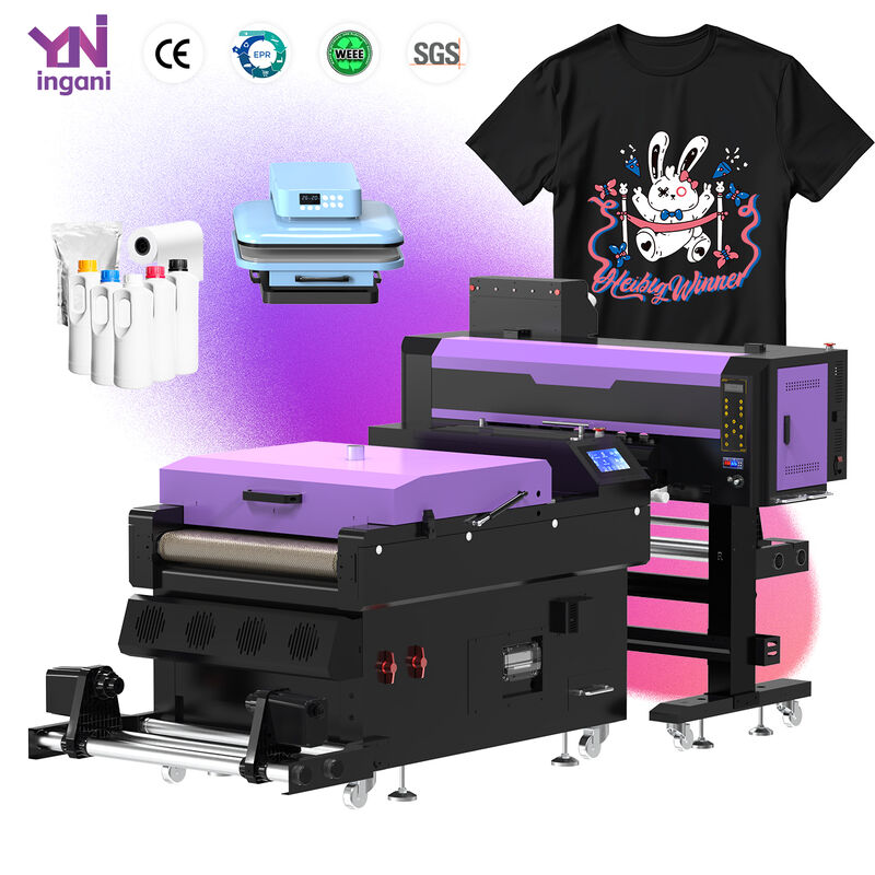 Ingani A1 DTF Automatic Printer 2pcs I3200 Heads 60cm With Powder Shaking Machine and Oven